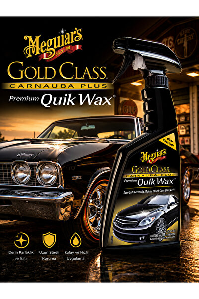 Meguiars Gold Class Premium Quik Wax - Boya Koruyucu Sıvı Wax 473 ML