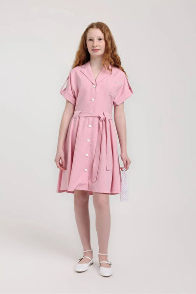 HAUSEkids 10-14 Years Old Elsa Moon Girl's Dress-Pink
