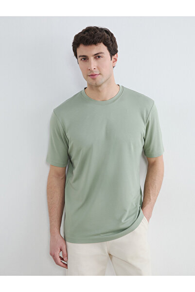 LC Waikiki Nevavm Differential Oval Collar Men's T-Shirt