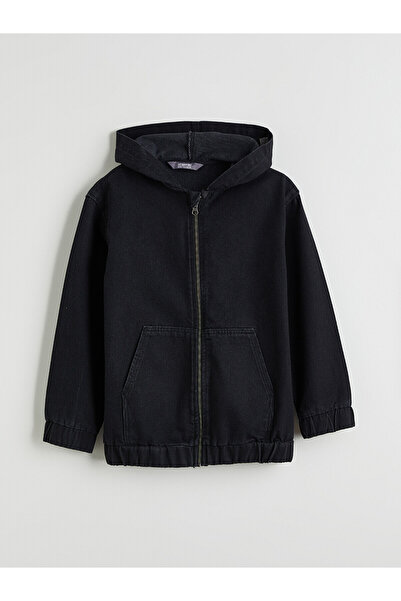 LC Waikiki Alita City Hooded Boy's Jean Jacket with a Difference