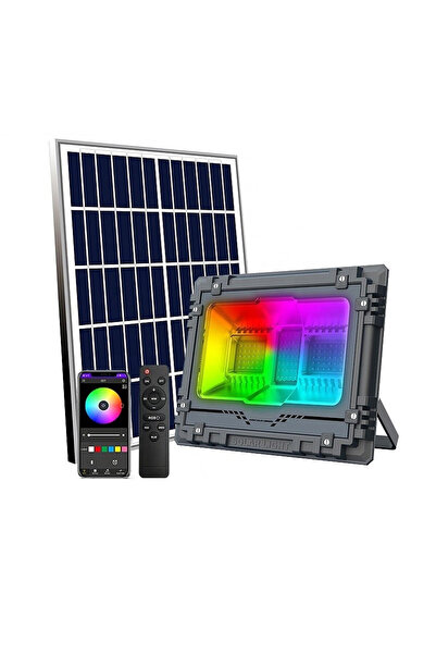 OEM Smart Ηλιακός Προβολέας 800W RGB App Κινητού 95 LED &amp; Χρονοδιακόπτη OEM.