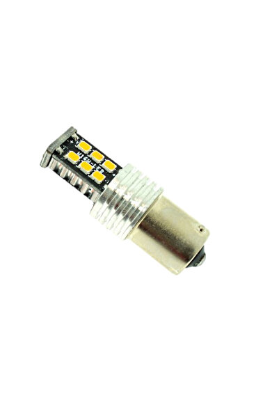 OEM Mονοπολική λάμπα LED 1156 2835 15 SMD πορτοκαλί 1τεμαχ.