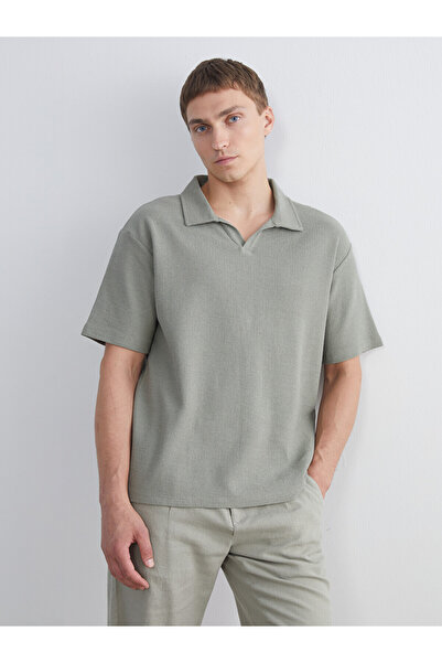 LC Waikiki Nevavm with a Difference Polo Collar Men's T-Shirt