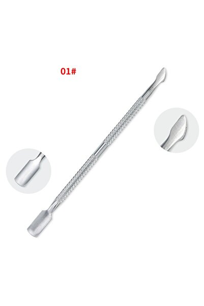 Choice 1 1Pcs Stainless Steel Double Head Cuticle Pusher for Manicure Tools f...