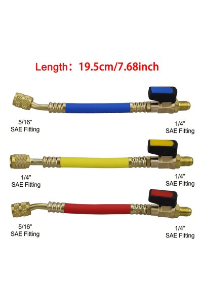 Choice9 R410 R22 Refrigerant Ball Valve Brass Air Conditioning Refrigerant Sh...