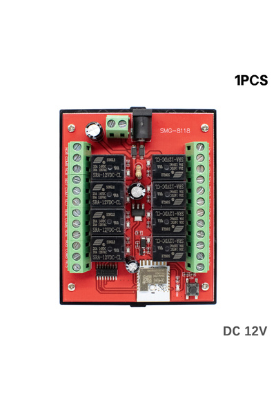 Choice DC 12V 8CH Tuya WIFI App Smart Remote Control Switch DC 12V 24V Relay ...