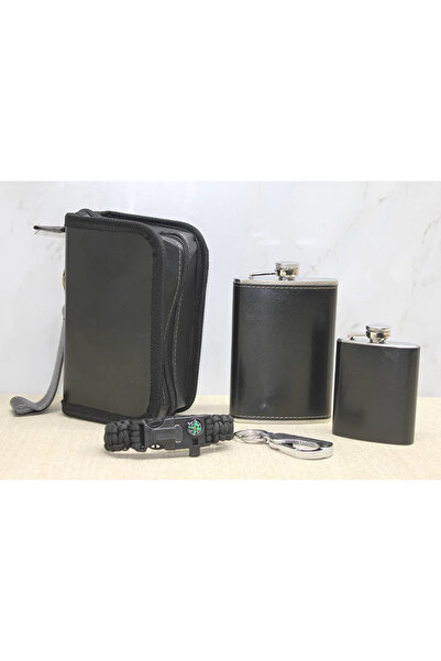 OSKA GLOBAL 2-Piece Flask Set with Case Alk3941