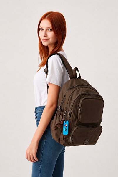 NEMO BAGS للجنسين دارك مينك حقيبة ظهر مدرسية كمبيوتر محمول وحقيبة سفر مقاومة ...