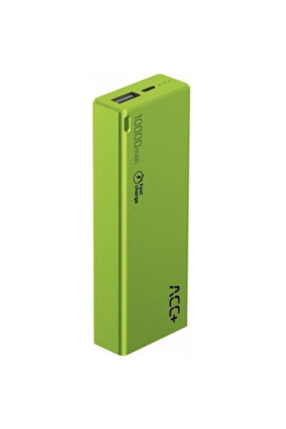 MAXCOM ACC+ THIN, Încărcare rapidă, 10000 mAh, Cablu MicroUSB inclus, Verde