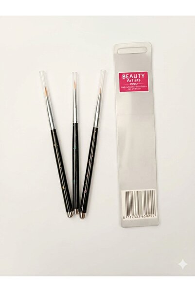 mucize Detail Brush-Fine Tip Brush-Nail Art Brush Set-Pattern Brush, Black Br...