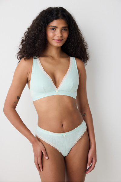 Penti Soft Cotton Mint Green Bra