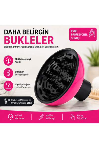 Dearling Profesyonel Fön Makinesi Vigo Başlığı - Hacimli ve Belirgin Kıvırcık...