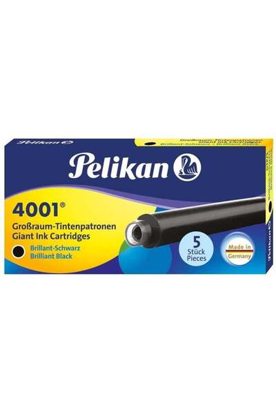 Pensan Pelikan Refil 4001 Giant Black 5-Piece Box