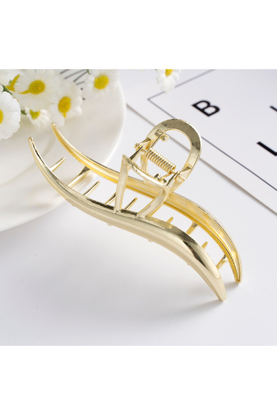 Choice1 مشبك شعر نسائي ذهبي من سبيكة معدنية، مشبك شعر مخلبي، دبوس شعر معدني، ...