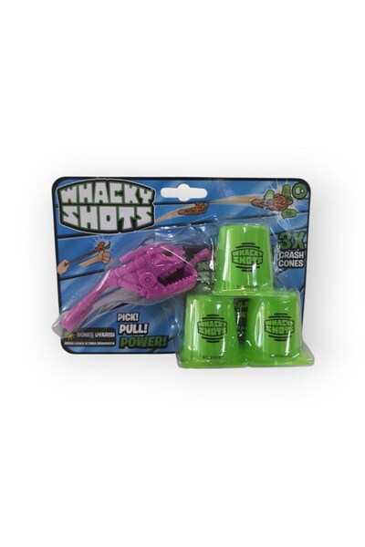 KIZILKAYA Whacky Shots Firlatma Oyunu 3'Lü Koni̇ Seti̇