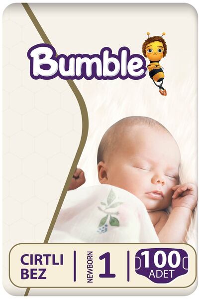 Bumble Number 1 Newborn Baby Diapers Eco Package 100 Pieces |   (2-5) kg