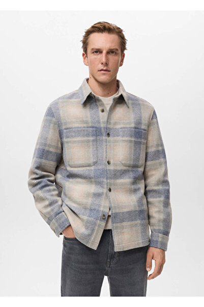 MANGO Man Ekose desenli flanel ceket