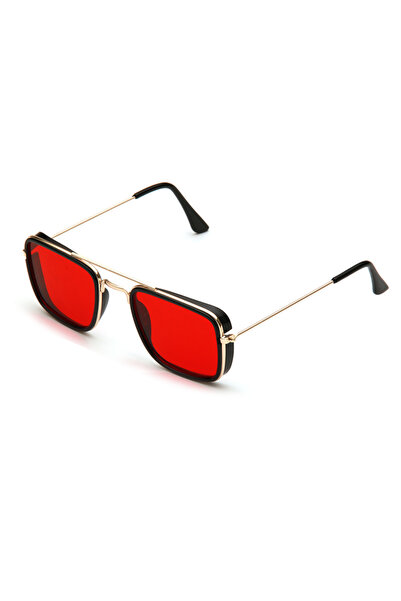choice2 red Fashion Sunglasses European and American Metal Small Square Frame...
