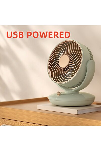 Choice1 مروحة طاولة صغيرة تعمل بالشحن عبر USB، مروحة مكتبية بحجم 6 بوصات، 3 س...