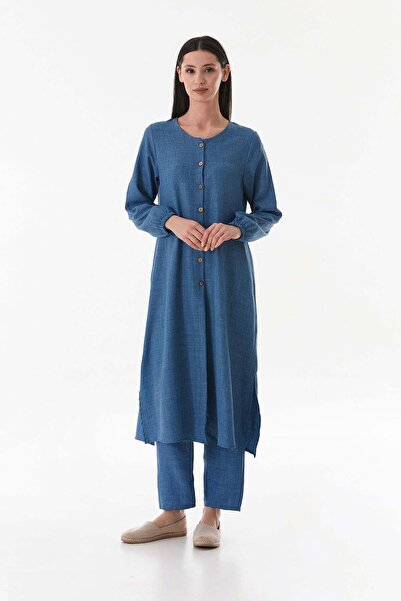 Fulla Moda Fullamodest Basic Düğmeli Takım