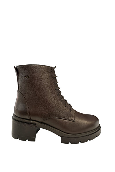 Castle Black Yldz-27361-1 Women's Genuine Leather Classic Boots Brown