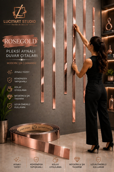 Arıkoğlu Reklam ve Yapı LucitArt Studio 1 mm Kendinden Yapışkanlı Pleksi Ayna...