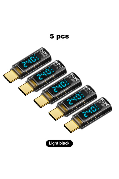 Choice8 5pcs light black UGOURD 40Gbps USB4 Type C Adapter Digital Display US...