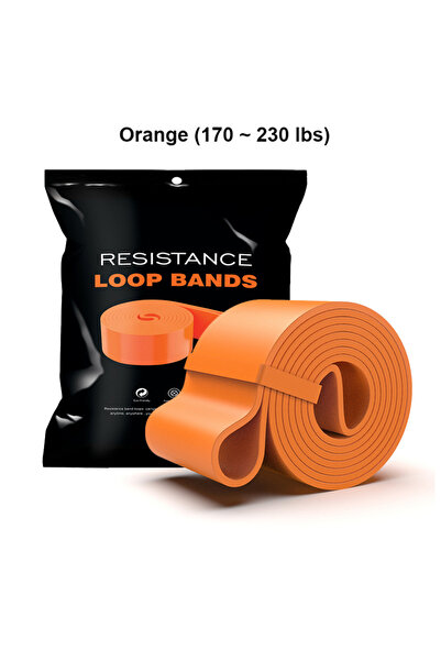 Choice 230-LBS-Orange Resistance Band Set Pull Up Assistance Bands Stretch Ba...