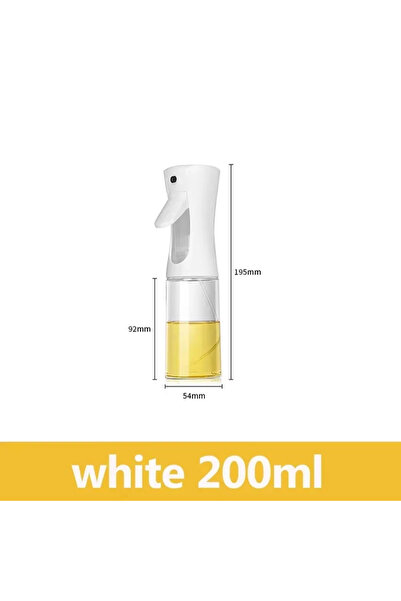 Choice 200ml WHITE 200/300/500m LOil Spray Plastic Household Kitchen Oil Spra...