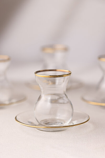 Rakle Astoria Gold 12 Piece Tea Set 140 Cc