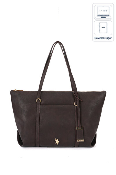 U.S. Polo Assn. Coffee-Brown Women's Shoulder Bag Us26616