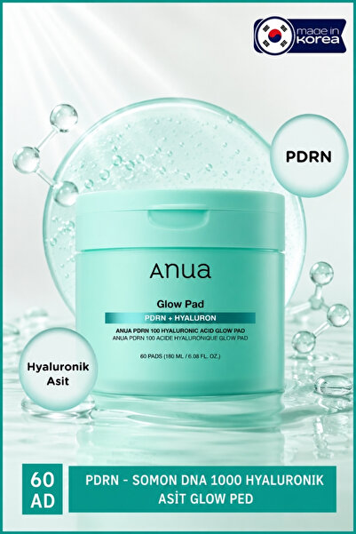 ANUA PDRN - Somon DNA 1000 Hyaluronik Asit Glow Ped 60 Adet