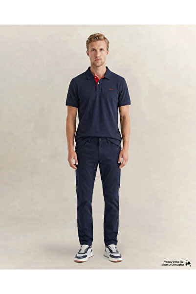Gant Erkek Lacivert Slim Fit Pantolon
