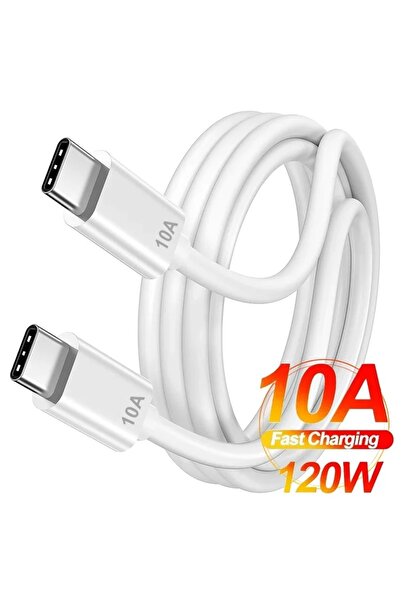Choice4 2m White 120W 10A USB C to Type C Wire 0.25/1/1.5/2/3m Fast Charging ...