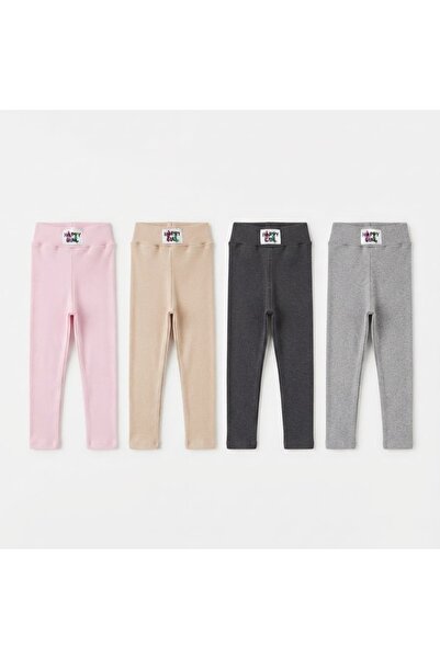 Patriko Girls' Soft Camisole Daily 4-Piece Set Tights Nursery-School Ages 5-11