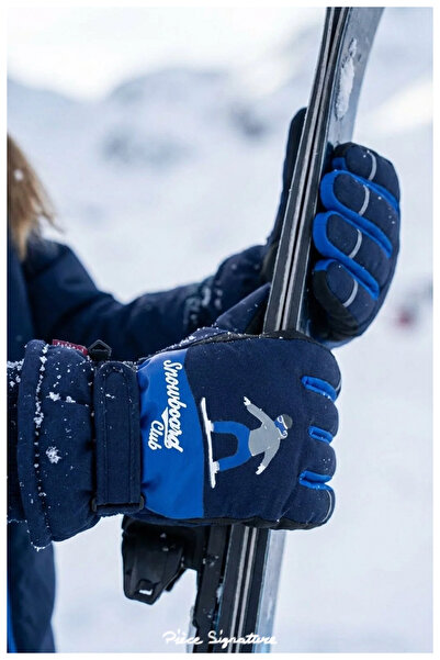 PIECE SIGNATURE Reflective Snow Gloves, for Teen Girls and Boys (Ages 9-16)