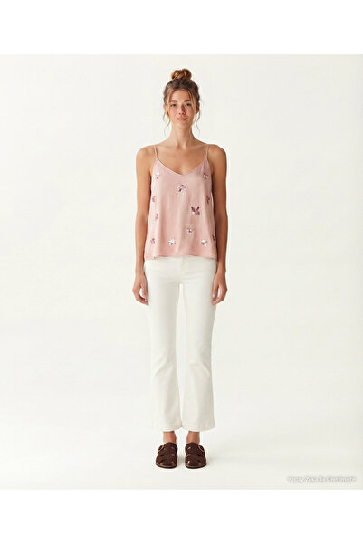Yargıcı Regular V-Neck Strappy Blouse