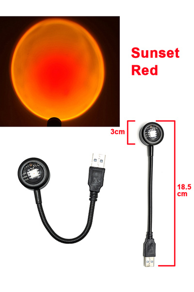 choice2 GGBEE Sunset Red USB Sunset Lamp LED Night Light Projector Rainbow Ph...