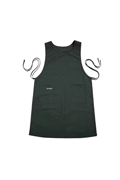 Choice D Anti-dirty Long Vest Waterproof Kitchen Apron with Pockets Women's P...