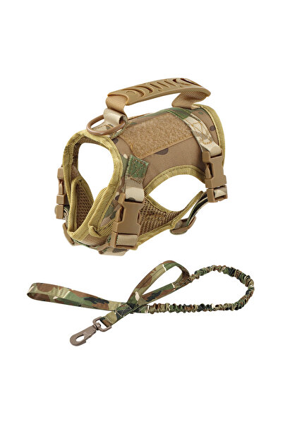 Choice Camouflage set Tactical Cat Harness For Walking Escape Proof Adjustabl...
