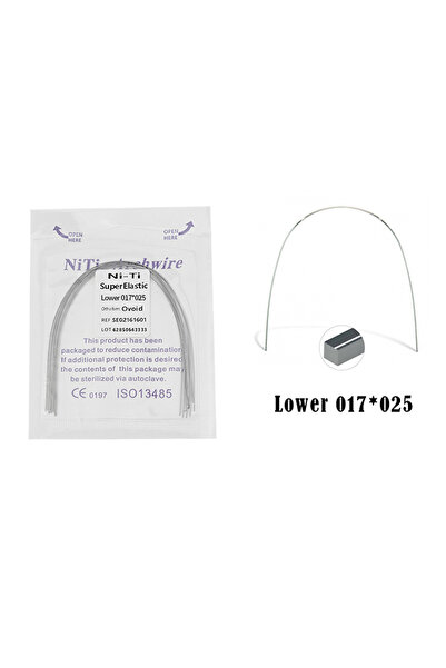 Choice16 17x25 Lower 10 Pcs Dental Niti Heat Thermal Activated Archwires Natu...