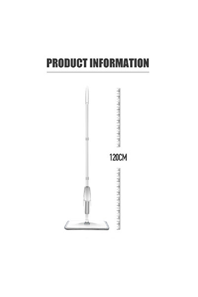 Choice3 SDARISB White Mop 1 Pad Spray Mop Broom Set Magic Flat Mops for Floor...
