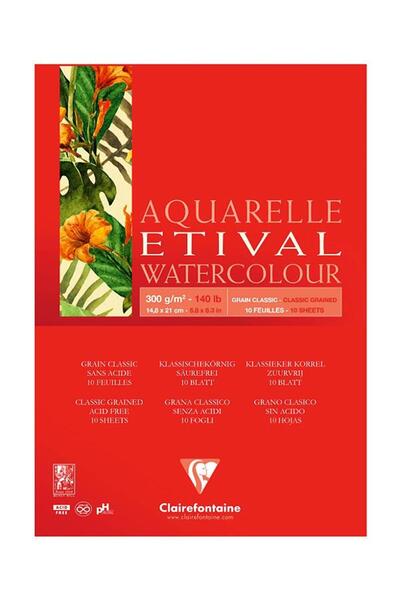 Clairefontaine Etival Classic A5 300 Gr Top Adhesive 15 Sheets - Single