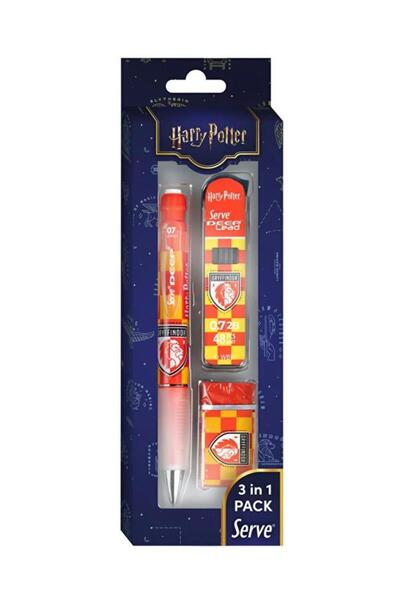 Serve Deep Checkered Harry Potter Gryffindor Mechanical Versatil 0.7 Set of 3