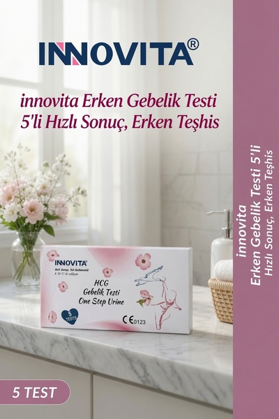 İnnovita Ultra Hassas Erken Hızlı Gebelik Testi 5 Adet