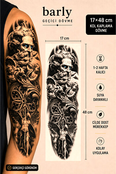 Barly Zeus Kol Dövme Geçici Tattoo