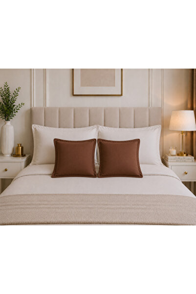 Liz Line Set doua huse perna, bumbac ranforce, culoare maro, colectia "Monocrom"