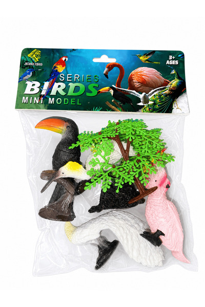 Baby Planet Plastic Bird Figurines Set Educational Toys for Kids - Toucan and...