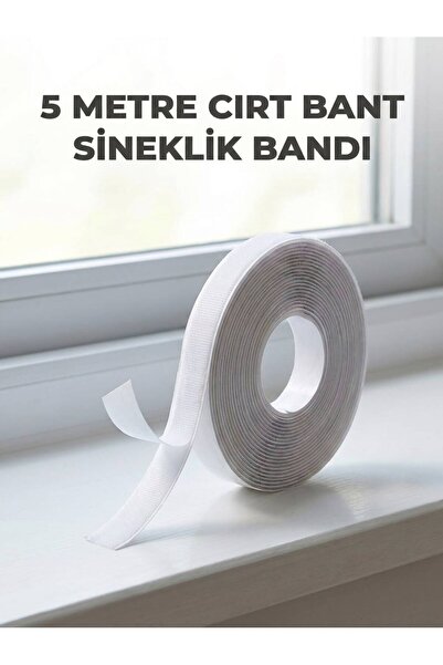 Evgereçlerim 5 Metre Güçlü Yapışkanlı Cırt Bant Sineklik Tülü Sabitleme Bandı