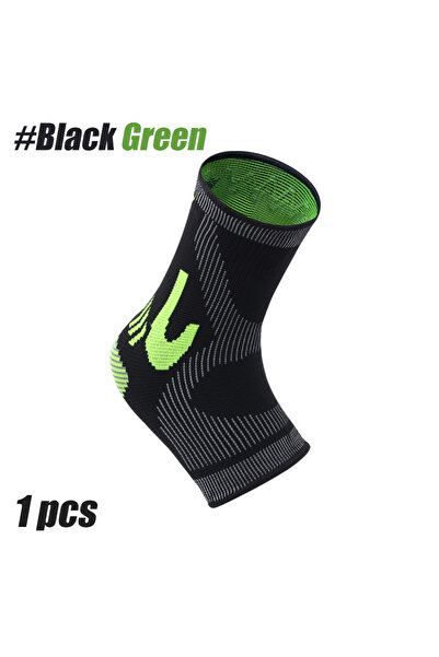 Choice5 L Black-Green 1pc Ankle Brace for Pain Relief, Sprained Ankle Support...